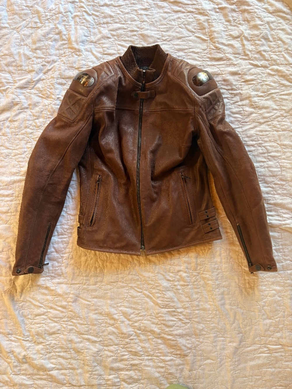 Dainese 2008 Isle of Man TT Leather Armoured Motorcycle Jacket
